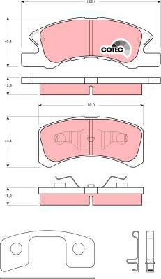 TRW GDB3358 - Тормозные колодки, дисковые, комплект parts5.com