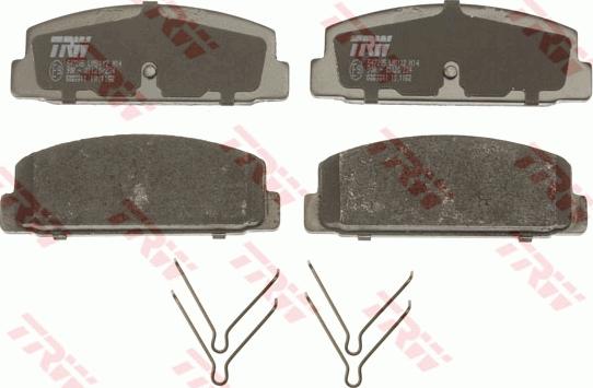 TRW GDB3311 - Тормозные колодки, дисковые, комплект parts5.com