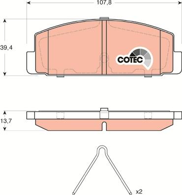 TRW GDB3311 - Тормозные колодки, дисковые, комплект parts5.com