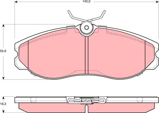 TRW GDB3313 - Тормозные колодки, дисковые, комплект parts5.com