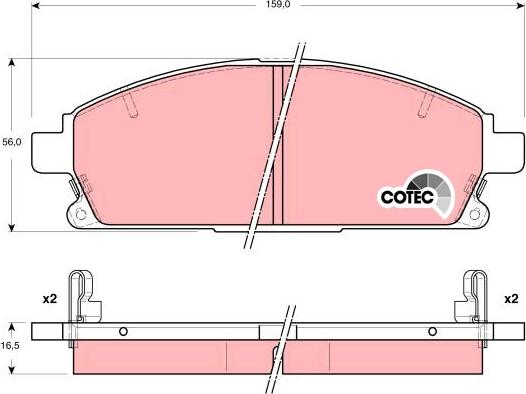 TRW GDB3312 - Тормозные колодки, дисковые, комплект parts5.com