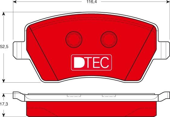 TRW GDB3332DTE - Тормозные колодки, дисковые, комплект parts5.com