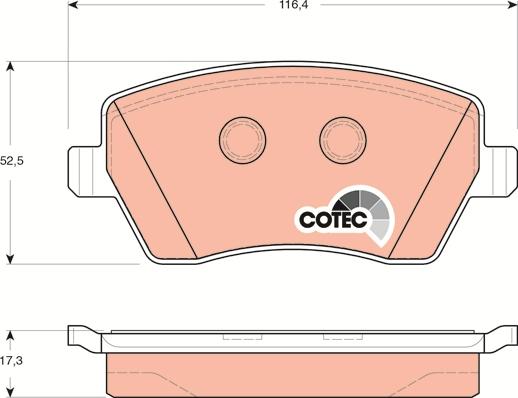 TRW GDB3332 - Тормозные колодки, дисковые, комплект parts5.com