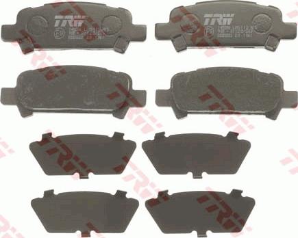 TRW GDB3223 - Brake Pad Set, disc brake parts5.com