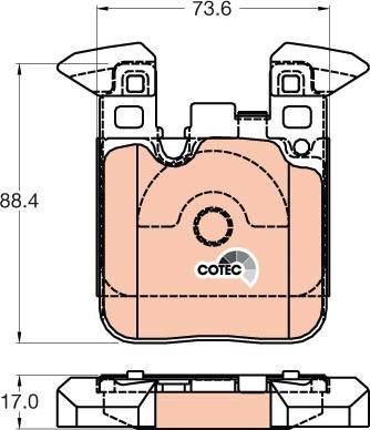 TRW GDB2028 - Тормозные колодки, дисковые, комплект parts5.com