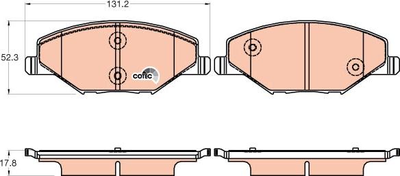 TRW GDB2027 - Тормозные колодки, дисковые, комплект parts5.com