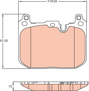 TRW GDB2137 - Тормозные колодки, дисковые, комплект parts5.com