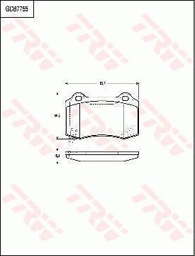 TRW GDB7755 - Тормозные колодки, дисковые, комплект parts5.com