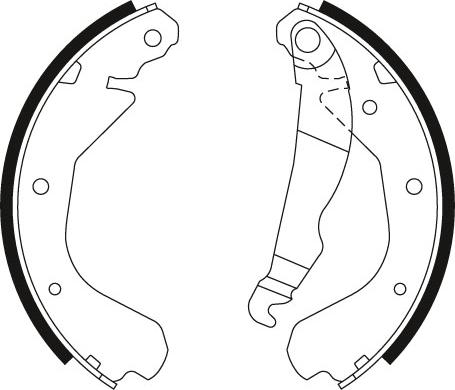 TRW GS6212 - Комплект тормозных колодок, барабанные parts5.com