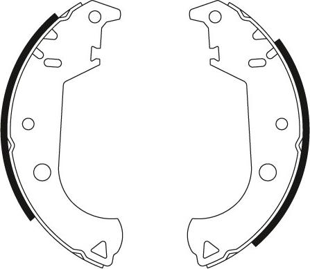 TRW GS8442 - Комплект тормозных колодок, барабанные parts5.com