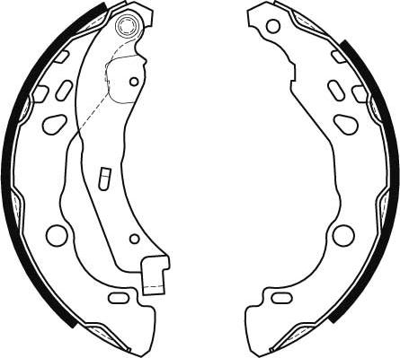 TRW GS8455 - Комплект тормозных колодок, барабанные parts5.com