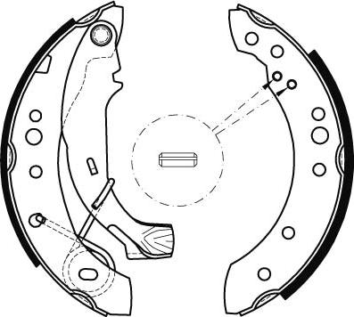 TRW GS8467 - Комплект тормозных колодок, барабанные parts5.com