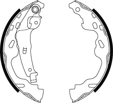 TRW GS8480 - Комплект тормозных колодок, барабанные parts5.com