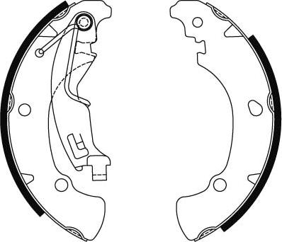 TRW GS8488 - Комплект тормозных колодок, барабанные parts5.com