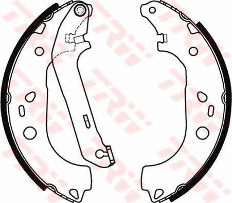 TRW GS8471 - Комплект тормозных колодок, барабанные parts5.com