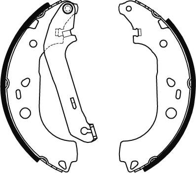 TRW GS8471 - Комплект тормозных колодок, барабанные parts5.com