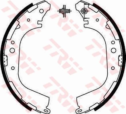 TRW GS8590 - Комплект тормозных колодок, барабанные parts5.com