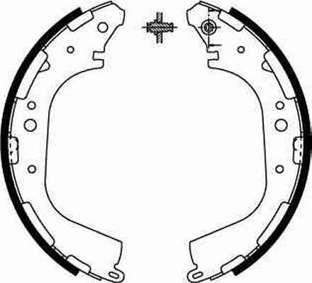 TRW GS8590 - Комплект тормозных колодок, барабанные parts5.com