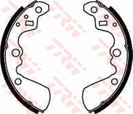 TRW GS8597 - Комплект тормозных колодок, барабанные parts5.com