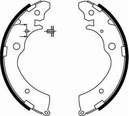 TRW GS8559 - Комплект тормозных колодок, барабанные parts5.com