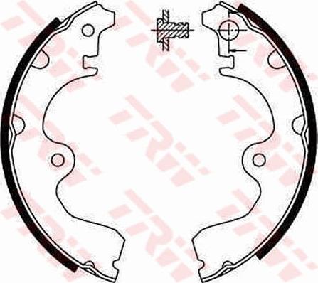 TRW GS8554 - Brake Shoe Set parts5.com