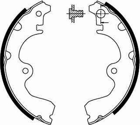 TRW GS8554 - Комплект тормозных колодок, барабанные parts5.com