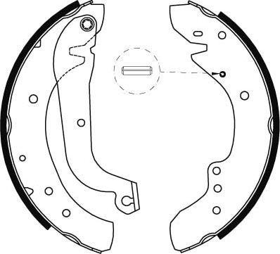 TRW GS8565 - Комплект тормозных колодок, барабанные parts5.com