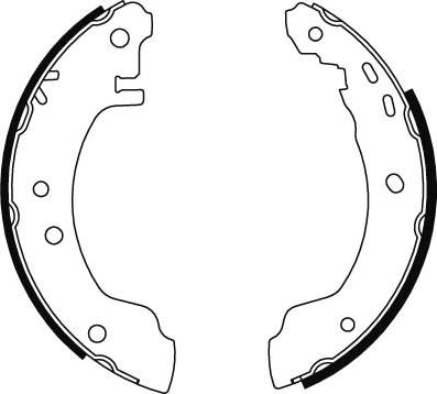 TRW GS8529 - Комплект тормозных колодок, барабанные parts5.com