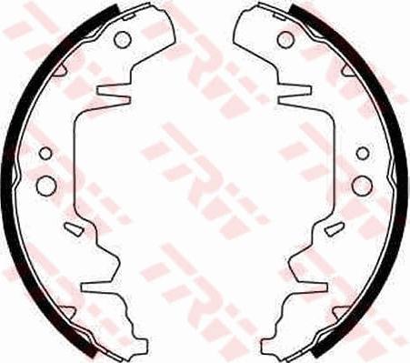 TRW GS8643 - Комплект тормозных колодок, барабанные parts5.com