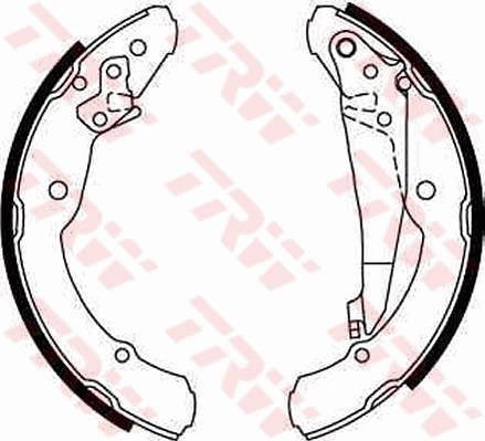 TRW GS8639 - Комплект тормозных колодок, барабанные parts5.com