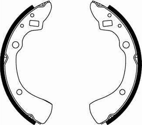 TRW GS8125 - Комплект тормозных колодок, барабанные parts5.com