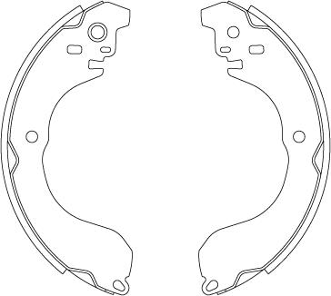 TRW GS8813 - Комплект тормозных колодок, барабанные parts5.com