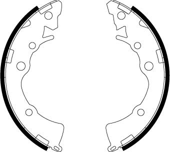 TRW GS8812 - Комплект тормозных колодок, барабанные parts5.com