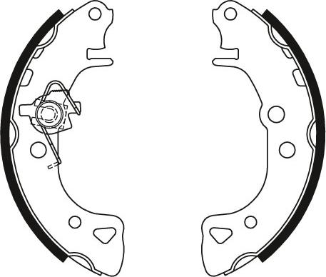 TRW GS8271 - Комплект тормозных колодок, барабанные parts5.com