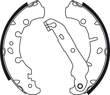 TRW GS8742 - Комплект тормозных колодок, барабанные parts5.com