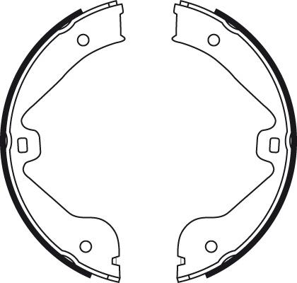 TRW GS8717 - Комплект тормозных колодок, барабанные parts5.com