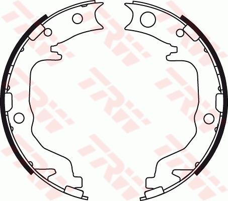 TRW GS8783 - Brake Shoe Set, parking brake parts5.com