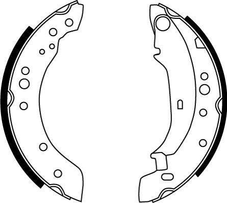 TRW GS8771 - Комплект тормозных колодок, барабанные parts5.com