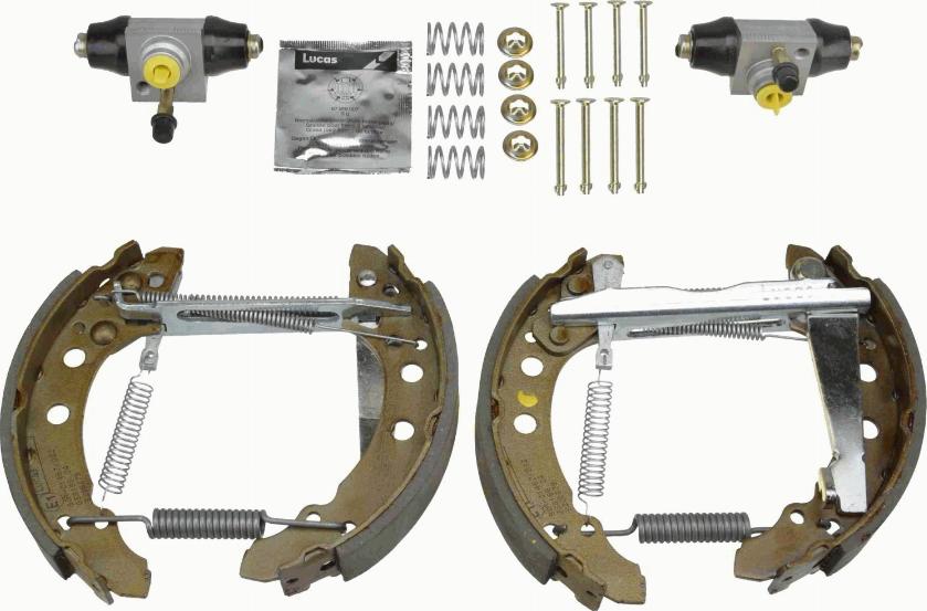 TRW GSK1501 - Комплект тормозных колодок, барабанные parts5.com