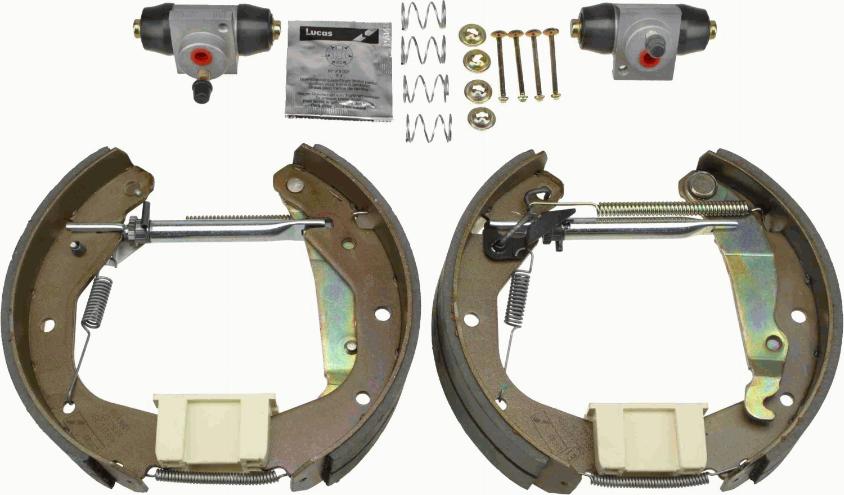 TRW GSK1611 - Комплект тормозных колодок, барабанные parts5.com