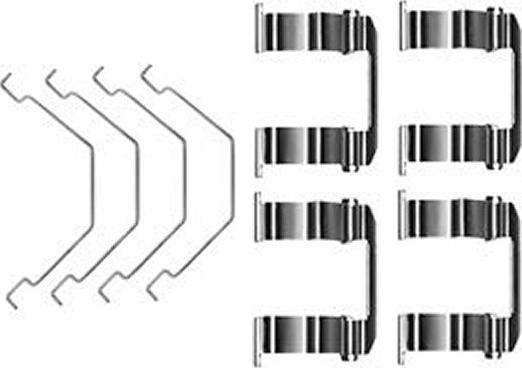 TRW PFK331 - Комплектующие для колодок дискового тормоза parts5.com