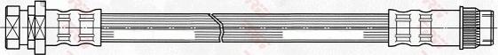 TRW PHA434 - Тормозной шланг parts5.com