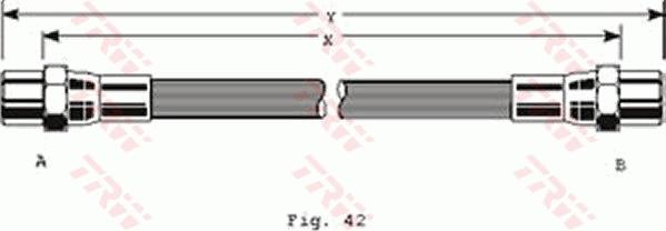 TRW PHA140 - Тормозной шланг parts5.com