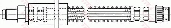 TRW PHB484 - Тормозной шланг parts5.com