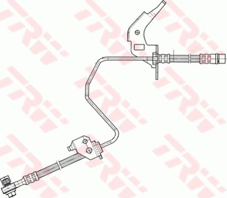 TRW PHD567 - Тормозной шланг parts5.com