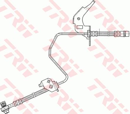 TRW PHD567 - Тормозной шланг parts5.com