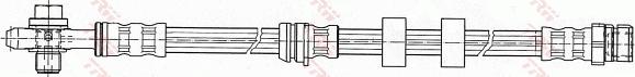 TRW PHD503 - Тормозной шланг parts5.com