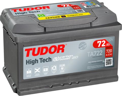 Tudor TA722 - Batería de arranque parts5.com