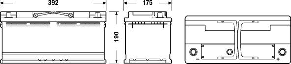 Tudor TB1100 - Стартерная аккумуляторная батарея, АКБ parts5.com