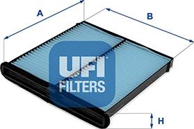 UFI 34.409.00 - Фильтр воздуха в салоне parts5.com